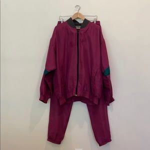 Robert Stock Men’s Silk Joggers Set , size XL